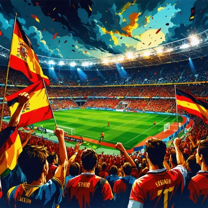 Spain vs. Germany: Football’s Fire: Espagne Allemagne matches ignite Europe’s football passion.