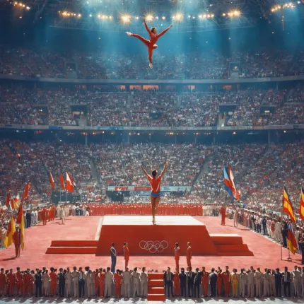 Nadia Comaneci: Gymnastics’ Perfect 10: Nadia Comaneci’s Olympic legacy redefined gymnastics excellence.
